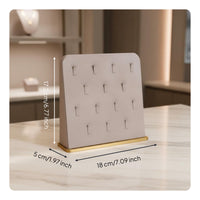 Rings Display Stand Showcase Stable Metal Base Slotted Band Stand Multi-Compartment Design Jewelry Organizer for Photo Shoots