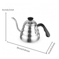 Hand Pour-over Kettle Stainless Steel Gooseneck Kettle Accurate Anti-Corrosion for Baristas, Home Kitchen, Cafe