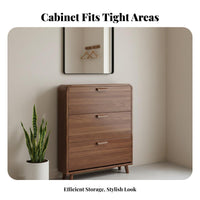 Space-Saving Tip-out Shoe Cabinet Easy Assembly Slim Shoe Storage Cabinet Sturdy Construction Large Capacity for Apartment Dwellers, Homeowners, Families, Small Areas, Hallway, Living Room, Bedroom
