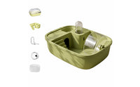 Built-in Wheel Hamster Carrier Cage Water Bottle Included Portable Hamster Carrier Multi-Level Small Animal Travel Cage Transparent Panels