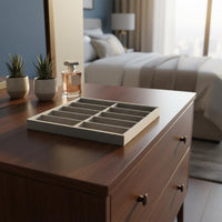 Velvet Sunglasses Display Organizer Large Capacity Multi-Compartment Glasses Tray Handmade Sunglass Organizer Tray for Retailers, Shop Window, Closet