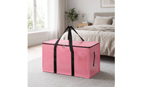 Foldable Storage Bag Large-Capacity Zippered Storage Bag Heavy-Duty for Students