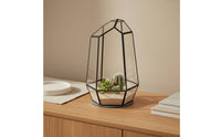 Geometric Glass Terrarium Modern Design Glass Terrarium Multi-Functional Plant Holder for Desktop, Windowsill, Wedding Centerpiece