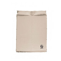 Automatic Inflation Inflatable Camping Mattress Soft Textile Double-Size Air Mattress High-Resilience Sponge Fill Self Inflating Sleeping Sleeping Surface Cm Thick for Tent Use