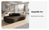 Double-Sided Configuration Curved configurable Sofa Minimalist design Lounge Seating Deep Seat Sectional Couch Ergonomic Support for Business Owners, Interior Designers, Homeowners, Reception Area, Hotel Lobby, Retail retail establishment, Living Room