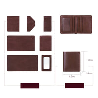 DIY Wallet Making Kit Handmade Short Wallet Kit Gift Idea for Men