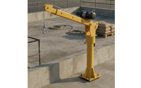 Pivoting Electric Crane with Winch Adjustable Arm Crane with Hook Heavy-Duty Hoist Compact for Mechanics, Builders, Workshop, Garage, Truck Bed