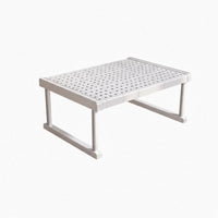 Extendable Wardrobe Divider Shelf Space Saving Telescopic Storage Shelf Multi-Purpose for Homeowners, Renters, Under Sink, Kitchen, Bathroom
