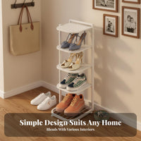 Space Saving Multi-Layer Shoe Rack Easy Assembly Multi-Tier Shoe Organizer Sturdy and Long-Lasting Stable Structure for Apartment Dwellers, Families, Students, Hallway, Closet, Bedroom, Dorm Room