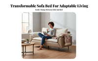 Modern design pivot side rest Sofa Bed Space-Saving Living Room Furniture Easy to Clean Couch Plush pads for Apartment Dwellers, Homeowners, Young Adults, Small Spaces, Home Office