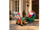 Light-up Santa Sleigh with Reindeer