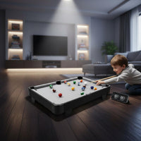 Pool Table Firm and Sturdy Kids Pool Table Toy Quick Setup Tabletop Billiards Set for Family, Home