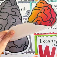 22 Pieces Positive Mindset Poster Set Inspirational Wall Decor Water-Resistant Positive Affirmation Wall Decor