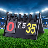 Tabletop Scoreboard with Flip Cards Waterproof Scorekeeper Manual for Badminton