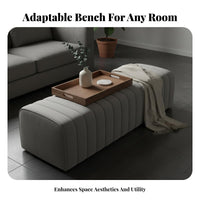 Tufted Bed-End Ottoman Multi-Purpose Upholstered Bench Comfortable Paddinging Modern Design for Bedroom, Walk-in Closet