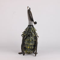 Metal Wildlife Figure Sculpture Decorative Canine Figurine Unique Metal Figurine for Gardeners, Patio, Yard