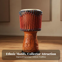 Handmade Goblet Drum Handmade Percussion Instrument Professional Grade Authentic Sound for Musicians, Music Enthusiasts, Beginners, Live Performances, Recording Studios, Outdoor Gathebands, Home Decoration