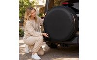 Spare Tire Cover Water-Resistant Spare Tire Wheel Cover Sun-Protective for Trucks, Campers, Trailers