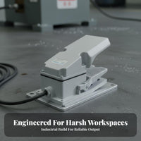 Dustproof Self-Resetting Foot Switch Silver Contacts Industrial Foot Pedal Switch Machine Tool Control Pedal for Factory Workers, DIY Hobbyists, Workshop, Workshops, Factories, Manufacturing Plant