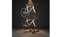 No Drilling Required Freestanding Bike Rack Indoor Outdoor Use Floor Cycle Holder Easy Assembly Freestanding Vertical Rack Scratch Protection for Families