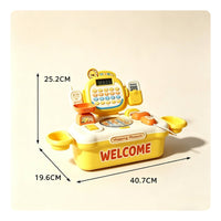Checkout Toy with Suitcase Case Portable Playset Interactive for Children