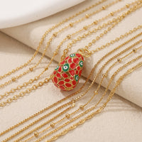 Easter Egg Pendant Vintage Design Enamel Charm for Crafters, Adults, Necklace Making