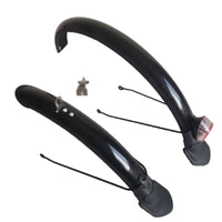 2 Pieces Cycle Mudguard Set Glossy Folding Bike Mudguard Universal Bike Fenders Set for Commuters