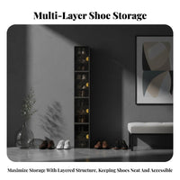 Stackable Footwear Organizer Space-Saving Shoe Rack Easy Assembly Modular Storage Shelf for Athletic Shoe Collectors, Families, Entryway, Hallway