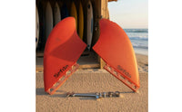 2 Pieces Long-Lasting FCSK2 Compatible Fins Lightweight Twin Fin Set Controlled Flex