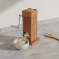 Wooden Malt Mill Compact Stainless Steel Roller Grinder
