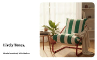 Woven rearrest Armchair Sturdy Frame Indoor Seating Ergonomic Design for Balcony