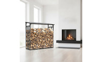 Outdoor Firewood Storage Rack with Cover Heavy-Duty Firewood Rack with Cover Waterproof Large for Homeowners, Backyard, Patio, Fireside