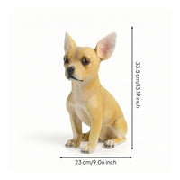 Dog Statue Realistic Polyresin Decoration for Home Decor, Entryway