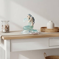 Ocean Themed Resin Mermaid Statue Fantasy Design Mermaid Figurine Gift Idea Delicate Craftsmanship for Girls, Women, Living Room, Bedroom, Desk, Showcase