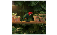 Lightweight Realistic Parrot Model Handmade Craft Feathered Parrot Figurine Vibrant Colors Lifelike Bird Model for Home Decor, Photography Prop, Shop Display, Garden