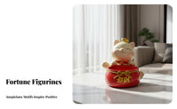 Chinese Design Lucky Ornament Ideal Housewarming Gift Auspicious Deer Statue Auspicious Meaning Feng Shui Decoration for New Homeowners, Entrance Home