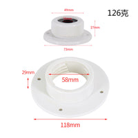 Marine Cable Grommet Panel-Mount Wire Routing Flange Low-Profile for Boats