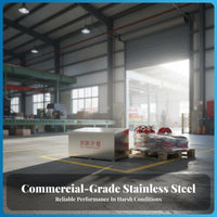 Stainless Steel Sand Cabinet Customizable Text for Gas Stations, Industrial Site