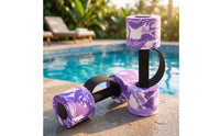 Water Dumbbell Waterproof Swim Weights Non-Slip Foam Dumbbells for Rehabilitation Patients, Swimmers, Water Aerobics