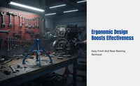 Five-Claw Multifunctional Puller, Large Vehicle Front & Rear Wheel Bearing Remover, Anti-Slip, Automotive Repair Tool