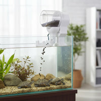 Adjustable Portions Automatic Turtle Feeder Large Capacity Timed Turtle Food Dispenser Portion Control Timed Pet Food Dispenser Single-Button Operation for Travelers, Busy Professionals, Terrarium