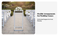 Wedding Aisle Marker Stand Elegant Design Geometric Flower Display Rack Versatile Decor Geometric Centerpiece Stand for Florists, Stage Background