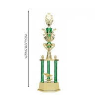 Customizable Horse Racing Award Complimentary Engraving Equestrian Award Statue Interchangeable Topper Golden Horse Award for Jockeys
