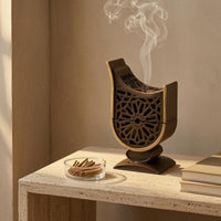 Arabic Style Incense burner Antique Bronze Resin Scent Burner Hollow Carved