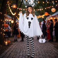 specters Costume with handbag Halloween specters Cape Cute Cloak for Cosplay