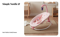 Multifunctional Rocking Cradle Music and Projection Infant Soothing Seat Soothing Oscillation Baby Infant Seat for Newborns, Infants, Nursery, Indoors