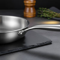 Physical Non-Stick 304 Steel Pan Anti-Scald Handle Stainless Steel Frying Pan Professional Quality