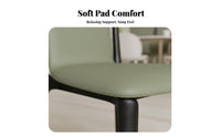 Nordic design aesthetic Upholstered Chair with Curved Backrest Minimalist Design Upholstered Wooden Side Chair sturdy Wood Frame Home Furnishing Easy Assembly for householders, Interior Designers, Restaurant Owners, Dining Room, Study