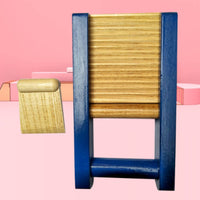 Ribbed Wooden Scraper with Block Handheld Guiro Percussive Wood Block Compact for Kindergarten