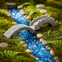 Miniature Forest Landscape Stone Bridge for Terrarium Aquarium Decor